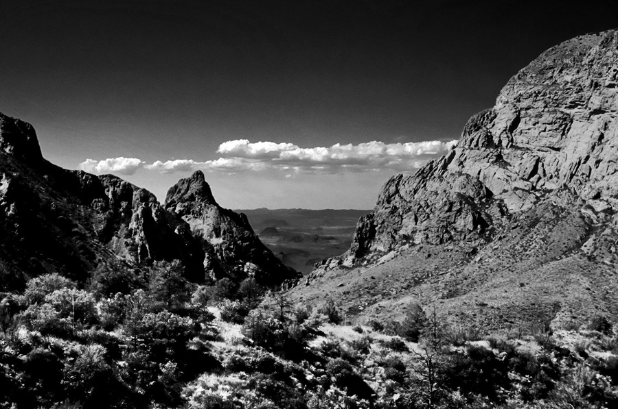 View through 'The Window'  - 1996 | Big Bend National Park