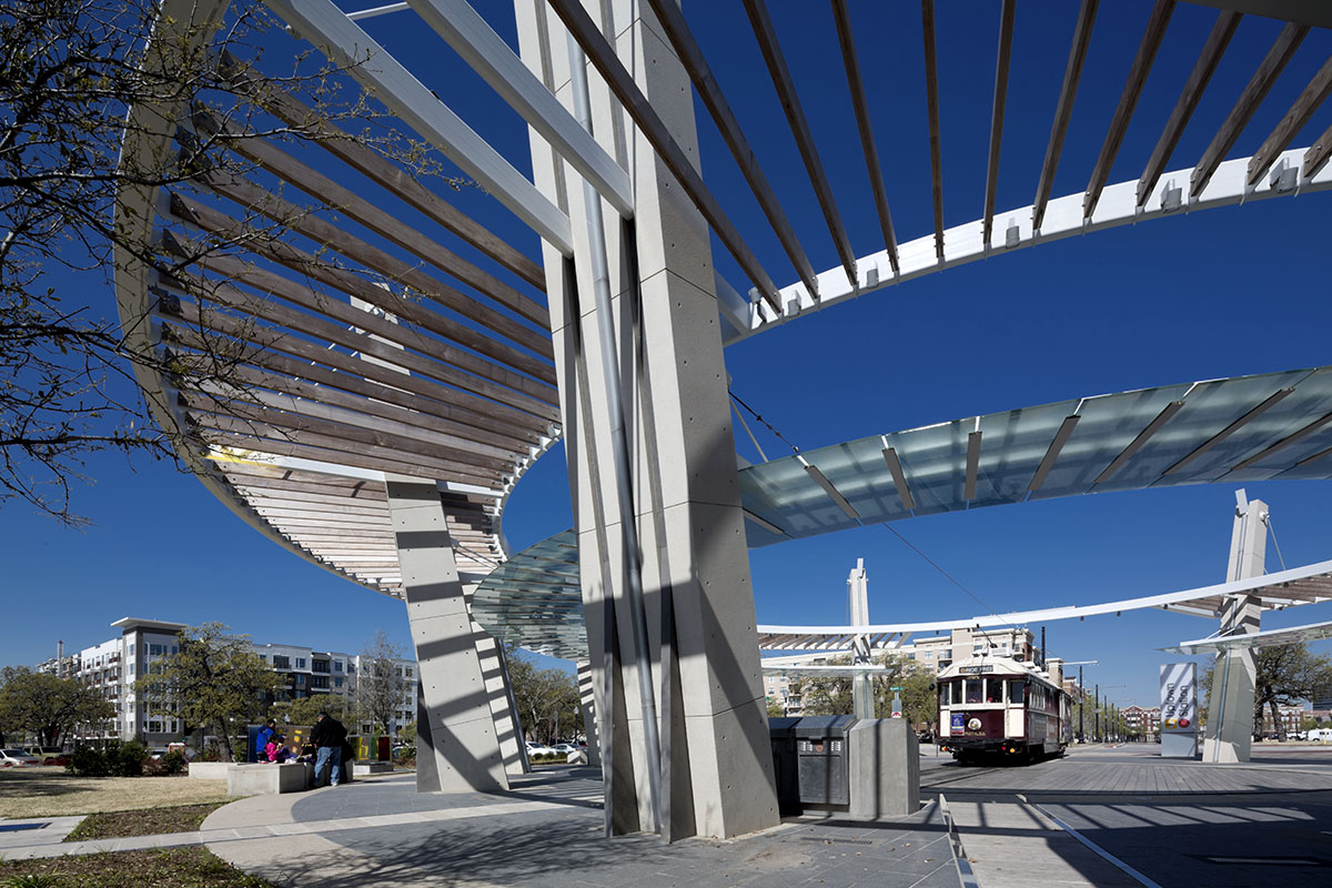 Uptown Trolly Station - Dallas, TX - 2013 | Good Fulton & Farrell Architects