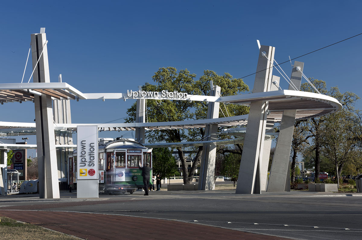 Uptown Trolly Station - Dallas, TX - 2013 | Good Fulton & Farrell Architects