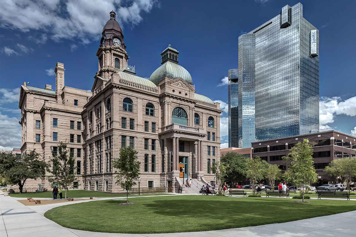 Tarrant County Courthouse West Entrance Restoration - 2015 | Arthur Weinman, AIA Architect
